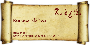 Kurucz Éva névjegykártya